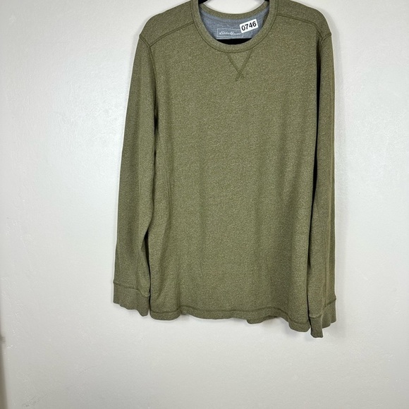 Eddie Bauer thermal. Green long sleeve. Size T X-Large - Picture 2 of 5